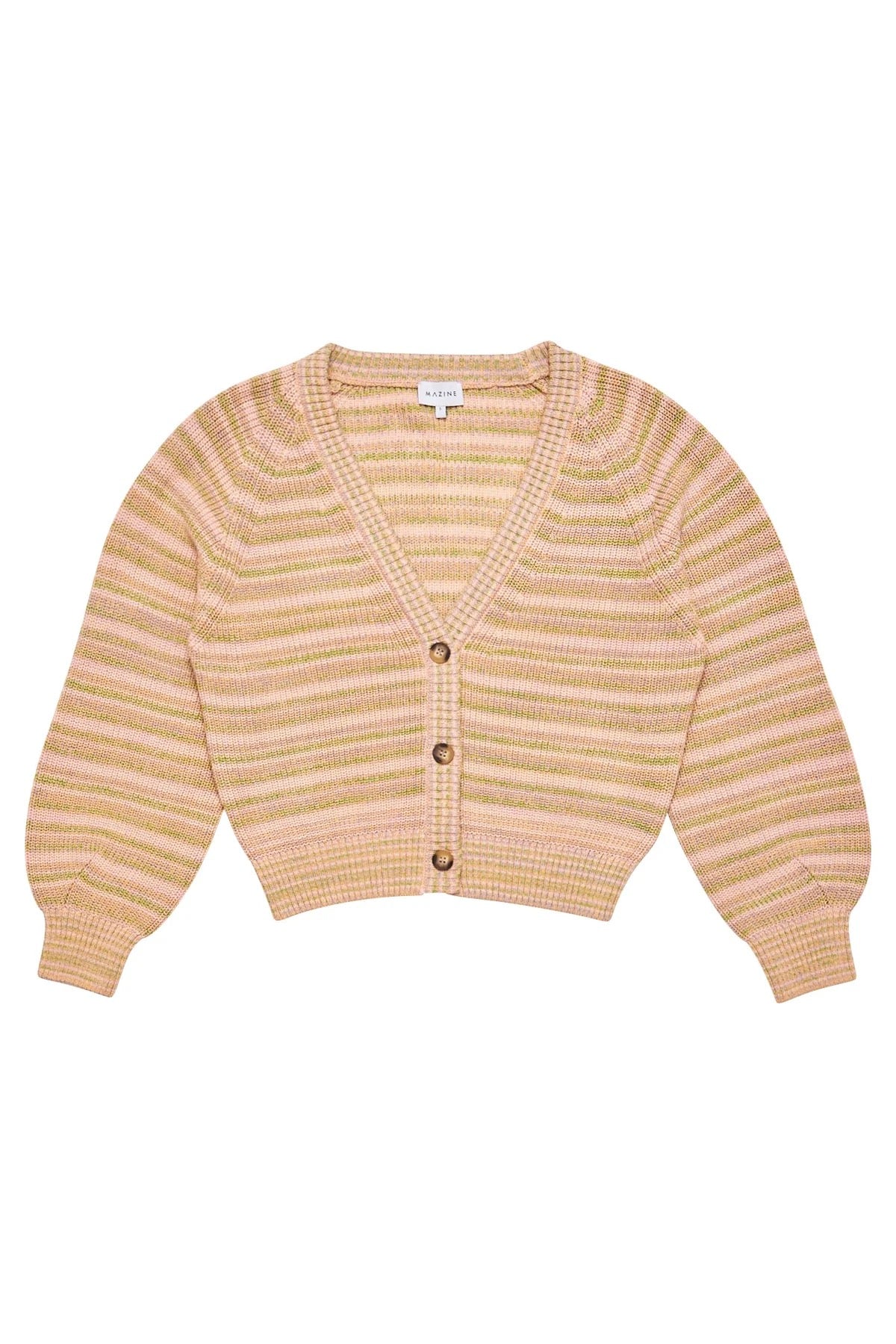 MULTICOLOR KNIT ORGANIC COTTON CARDIGAN