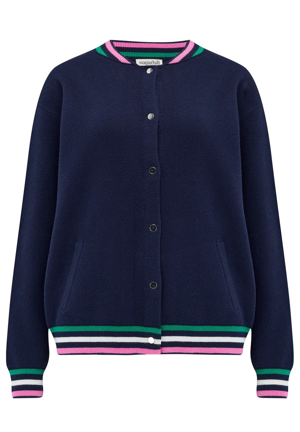 MONAY KNITTED BOMBER | NAVY