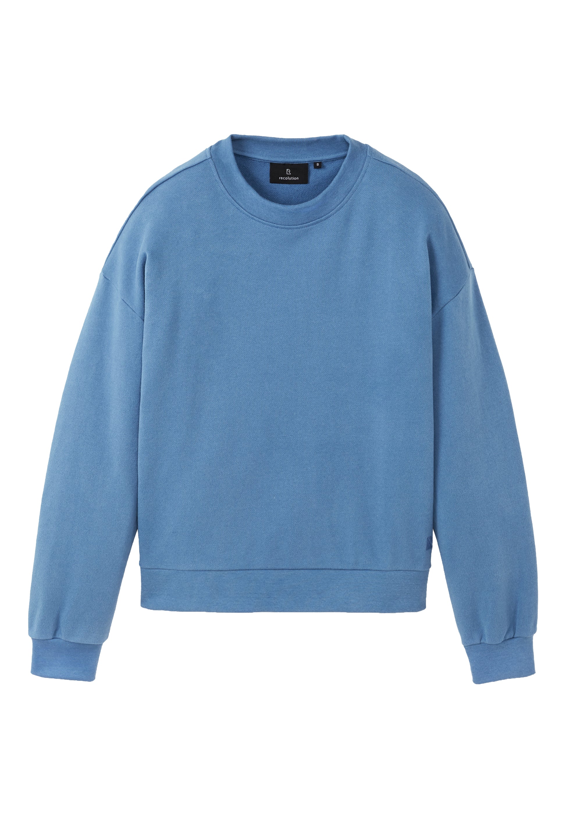 Blue sweatshirt on a white background