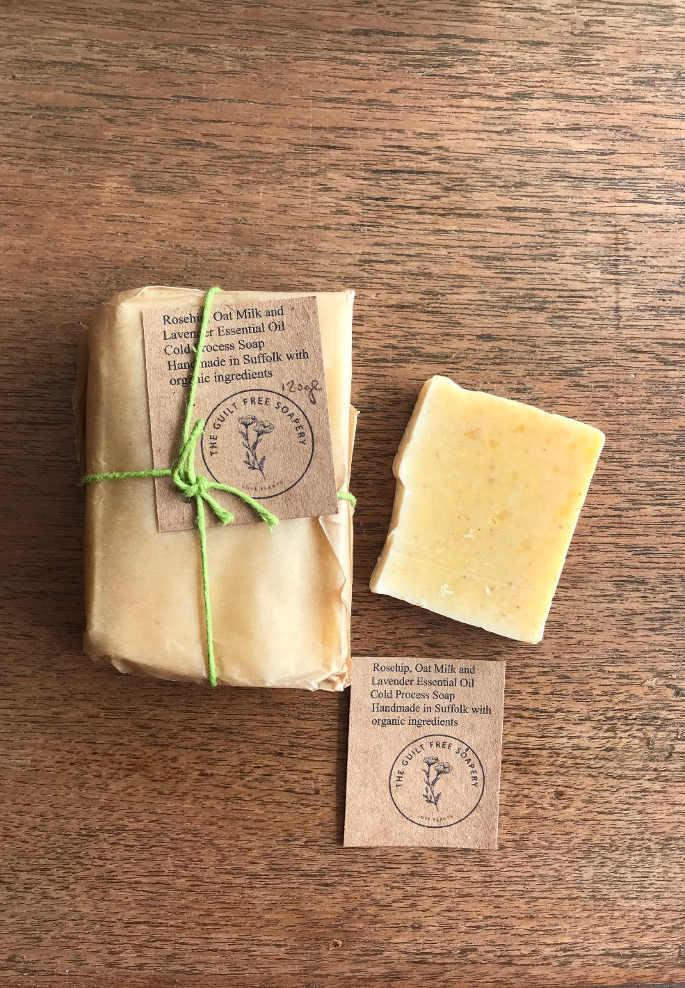 ROSEHIP, OAT MILK AND LAVENDER SOAP