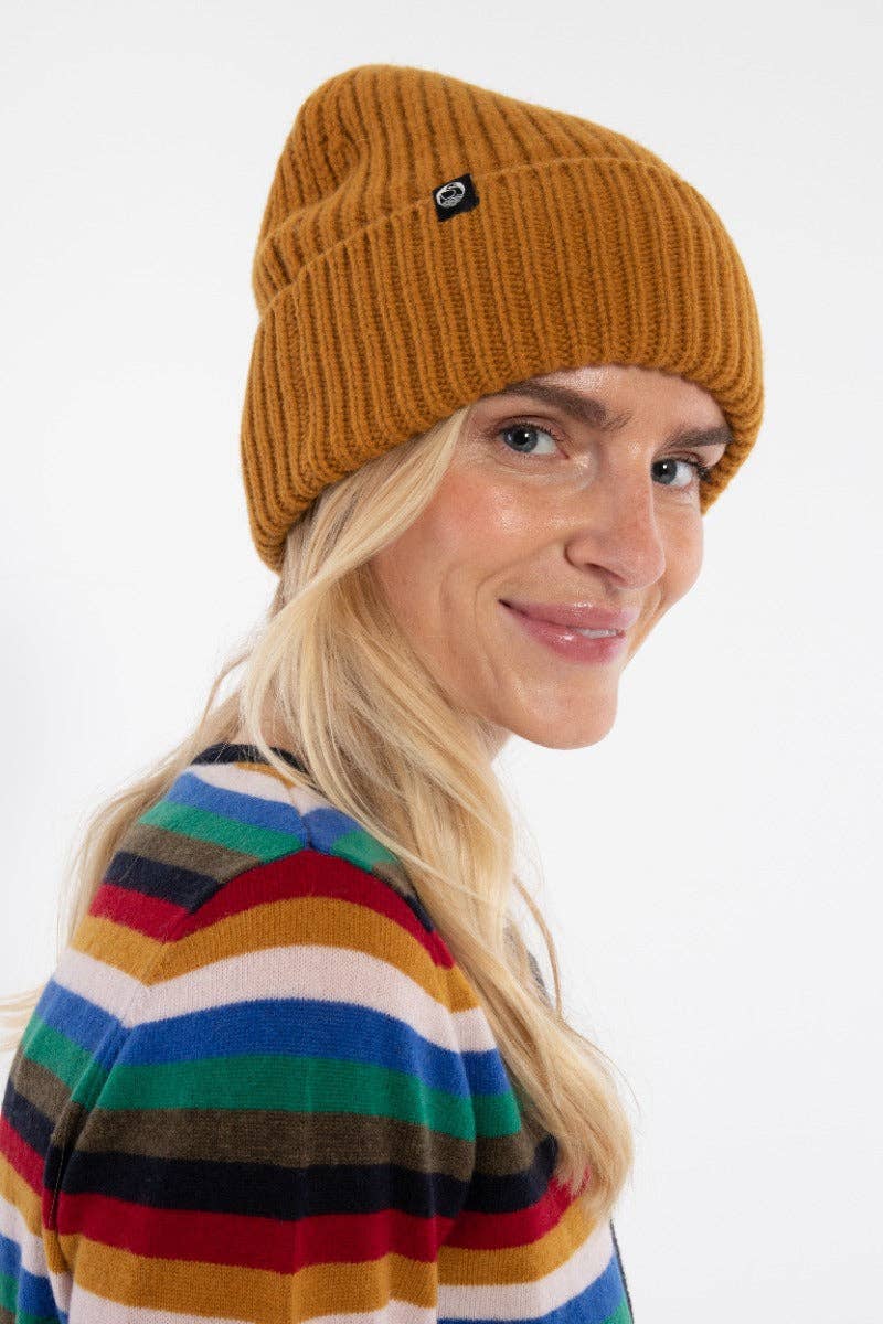 DANEWARM THOUGHTS MERINO WOOL BEANIE | OCHRE