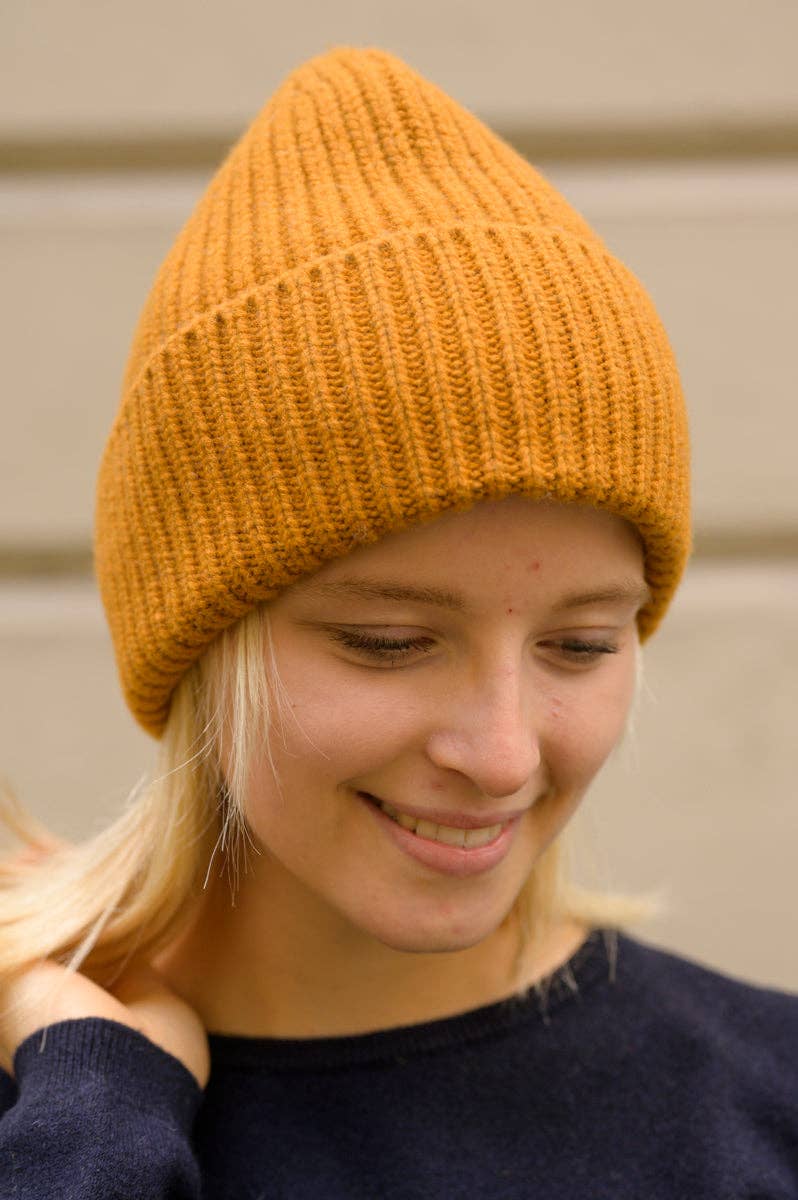DANEWARM THOUGHTS MERINO WOOL BEANIE | OCHRE