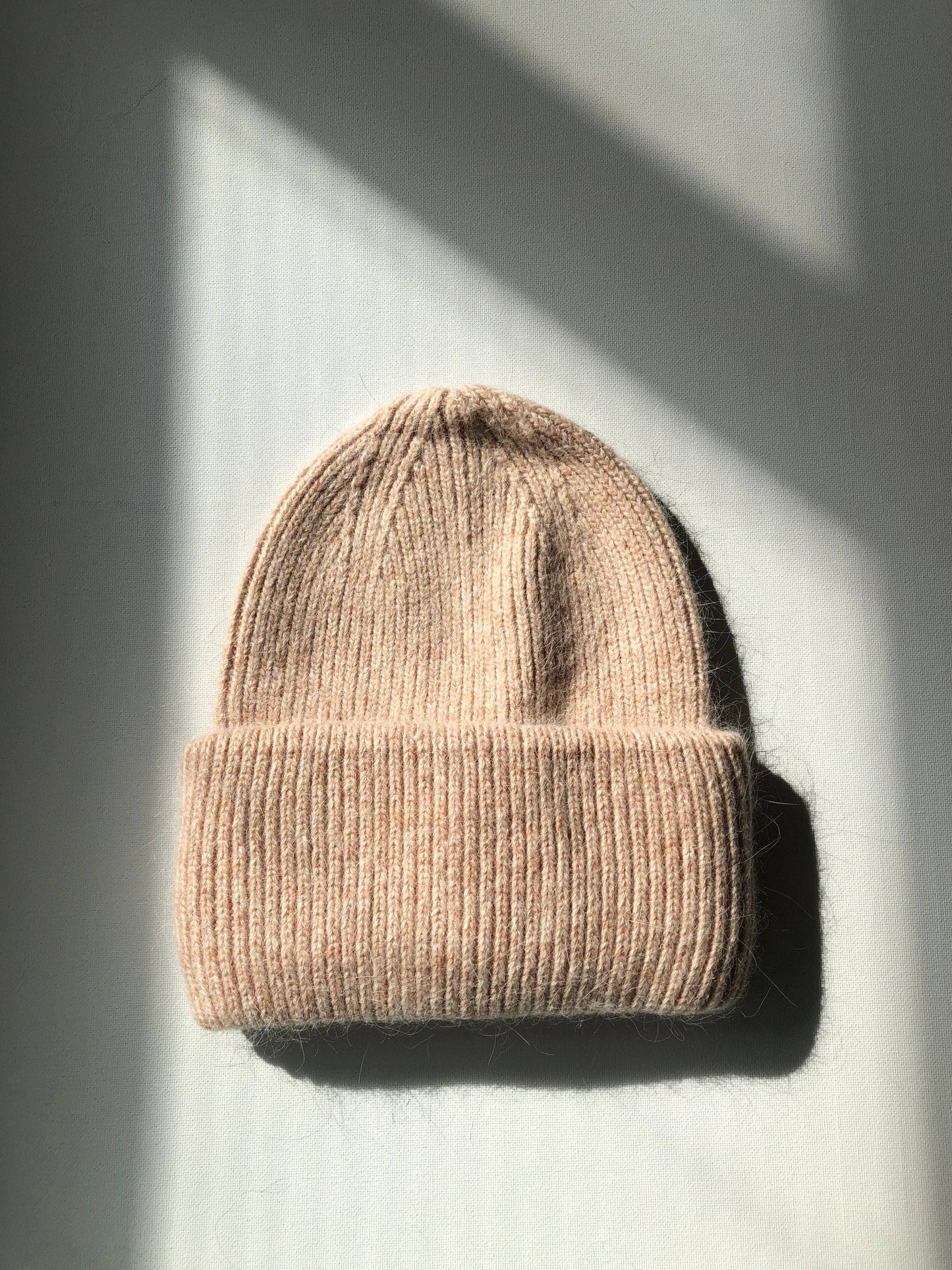 ANGORA AND WOOL BEANIE | MUSHROOM