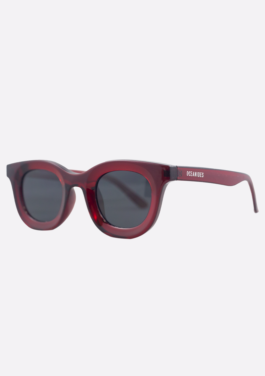 SUNGLASSES | LIBIA CRYSTAL DARK RED