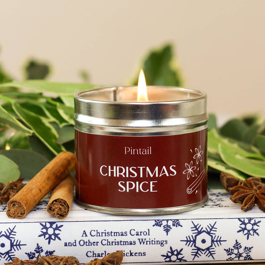 CHRISTMAS CANDLE IN TIN | CHRISTMAS SPICE