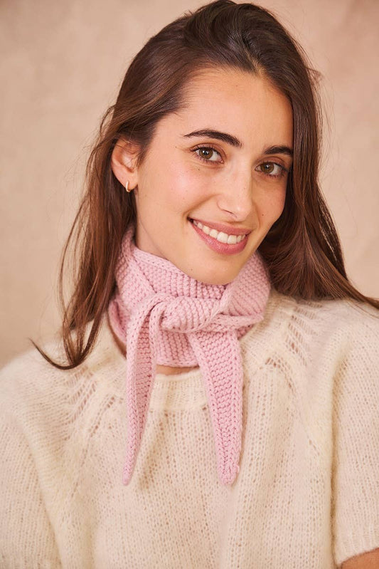 SOPHIE KNITTED NECK SCARF | LIGHT PINK