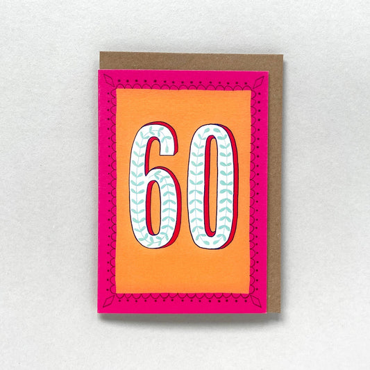GREETING CARD | 60TH BIRTHDAY