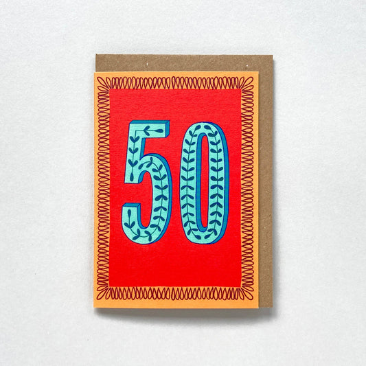 GREETING CARD | 50TH BIRTHDAY