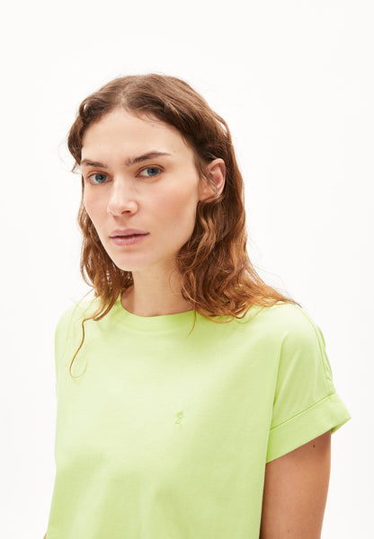 IDAARA T-SHIRT LOOSE FIT MADE OF ORGANIC COTTON || LIGHT LIME