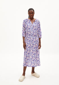 MADITHAA MULTI FLORAL WOVEN DRESS OVERSIZED FIT MADE OF TENCEL™ LYOCELL