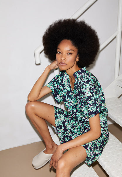 JUARAA DITSY FLORAL WOVEN DRESS OVERSIZED FIT MADE OF LENZING™ ECOVERO™