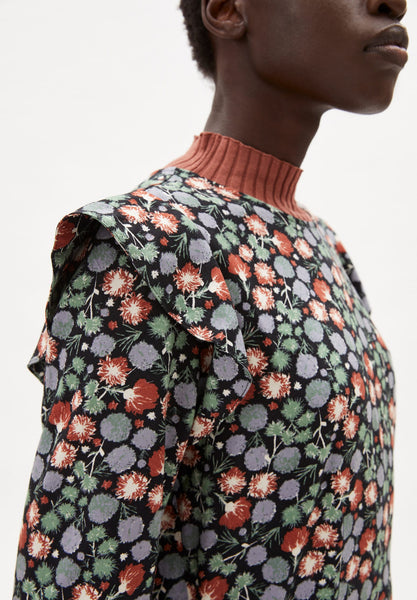 VIRVAA MIMOSE BLOOMS WOVEN DRESS MADE OF LENZING™ ECOVERO™