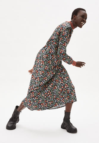 VIRVAA MIMOSE BLOOMS WOVEN DRESS MADE OF LENZING™ ECOVERO™
