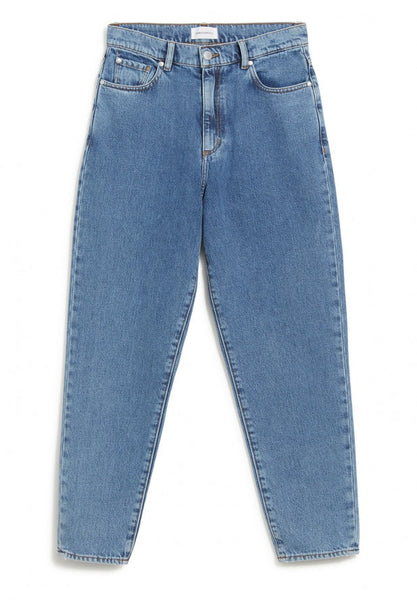 MAIRAA MOM FIT HIGH WAIST JEANS || MID BLUE